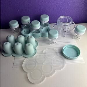 NutriBullet Baby Food Maker Blender Cups Trays Accessories Replacement Parts Lot